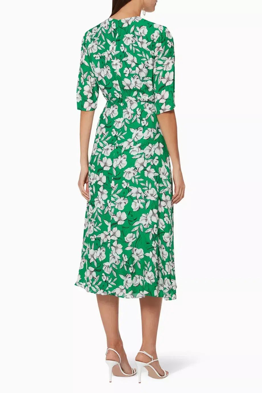 La Maison Talulah That Forever Feeling Midi Dress Green Floral Size 8 photo 3