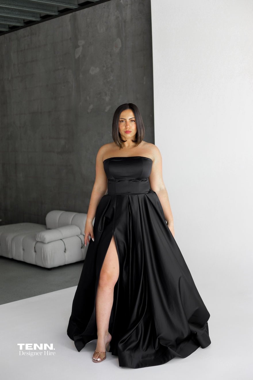 Lia Stublla Rosa Gown - Black photo 3