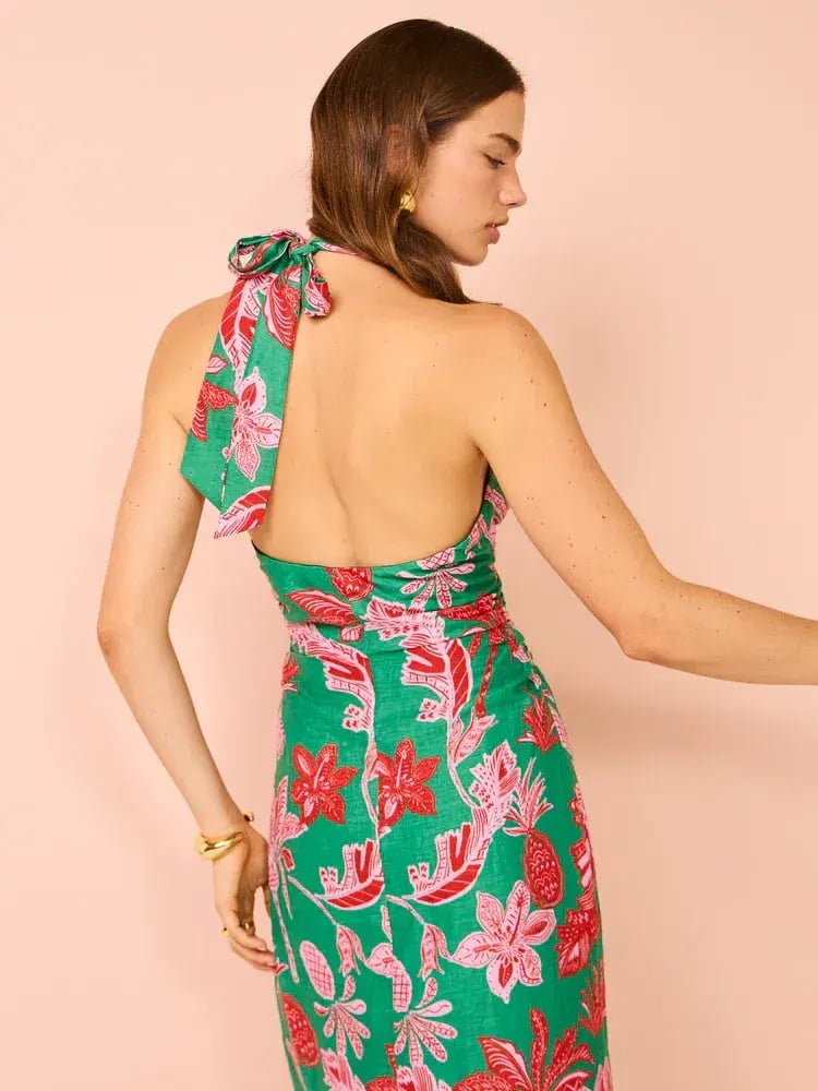 Ownley Kara Midi Dress Pineapple Print Size S / AU 8 photo 4