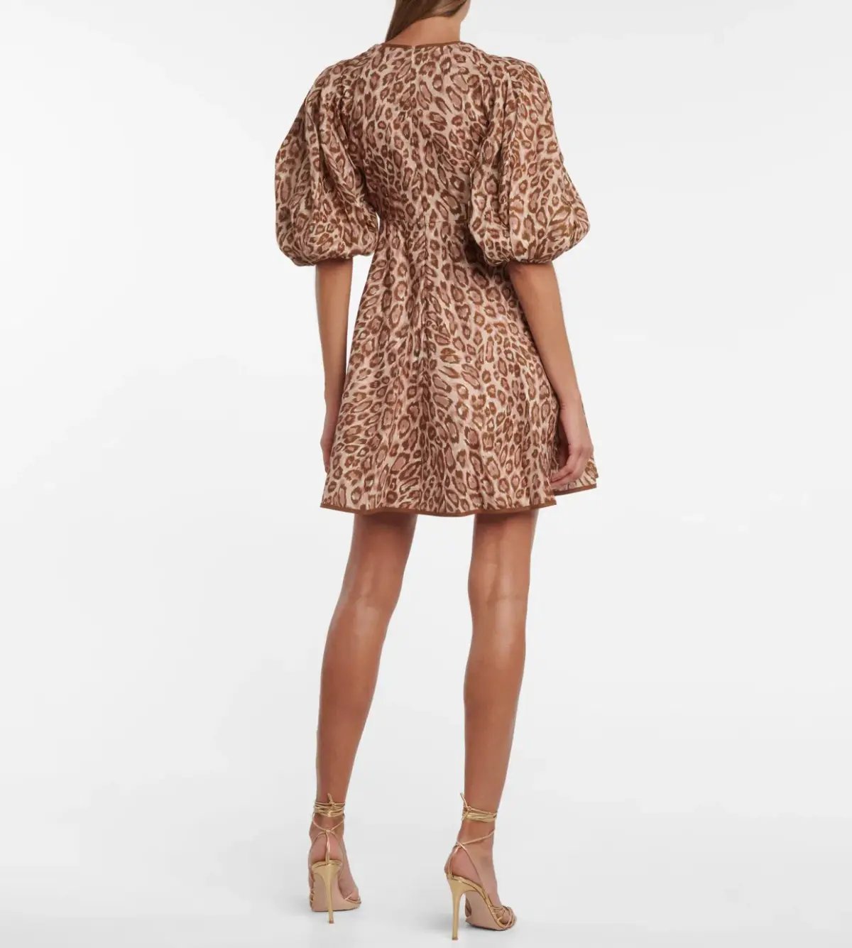 Zimmermann Concert Day Mini Dress Pink Animal Print Size 0 / AU 8 photo 2