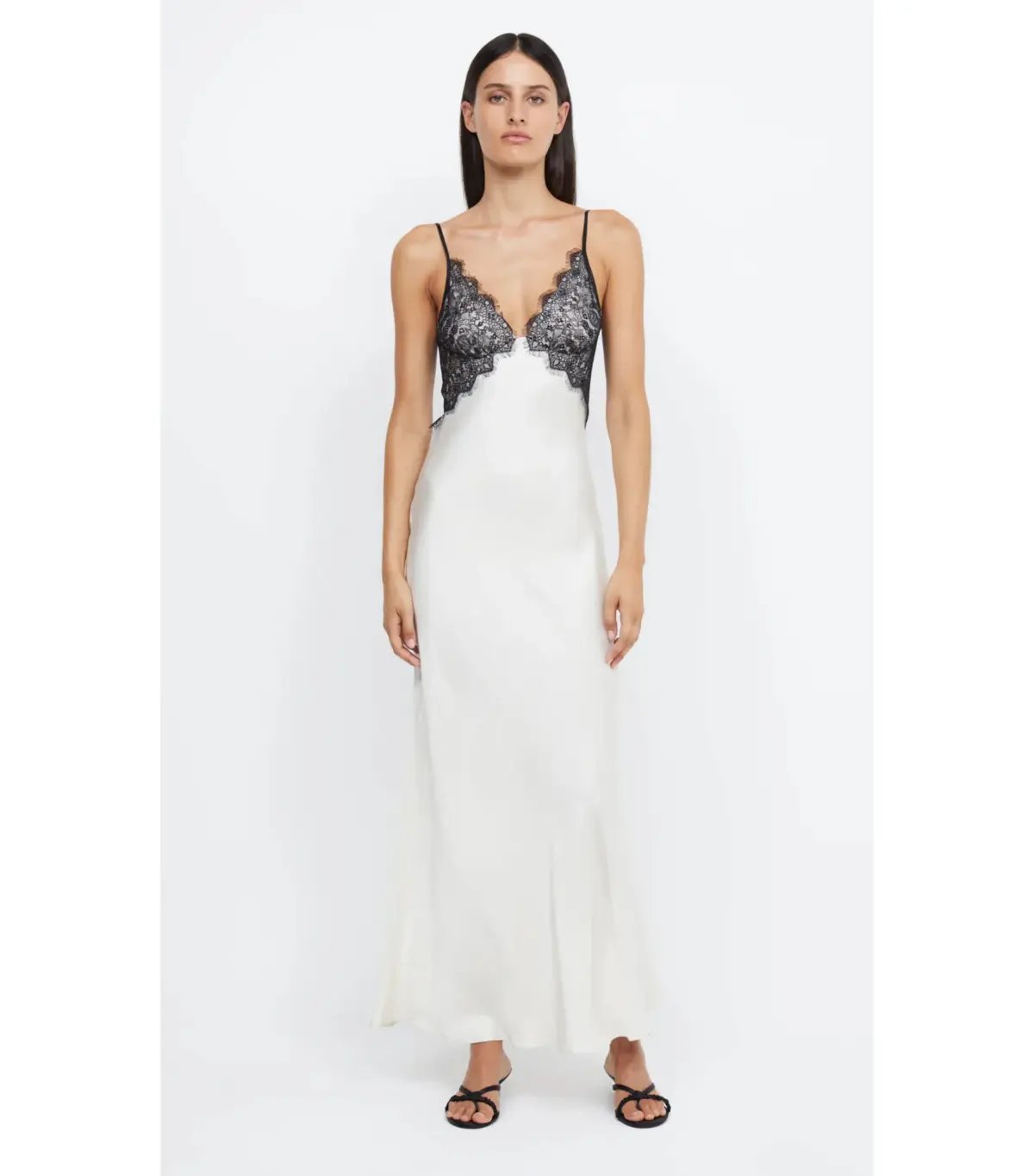 Bec & Bridge Emery Lace Maxi Dress Ivory/Black Size AU 6 photo 7