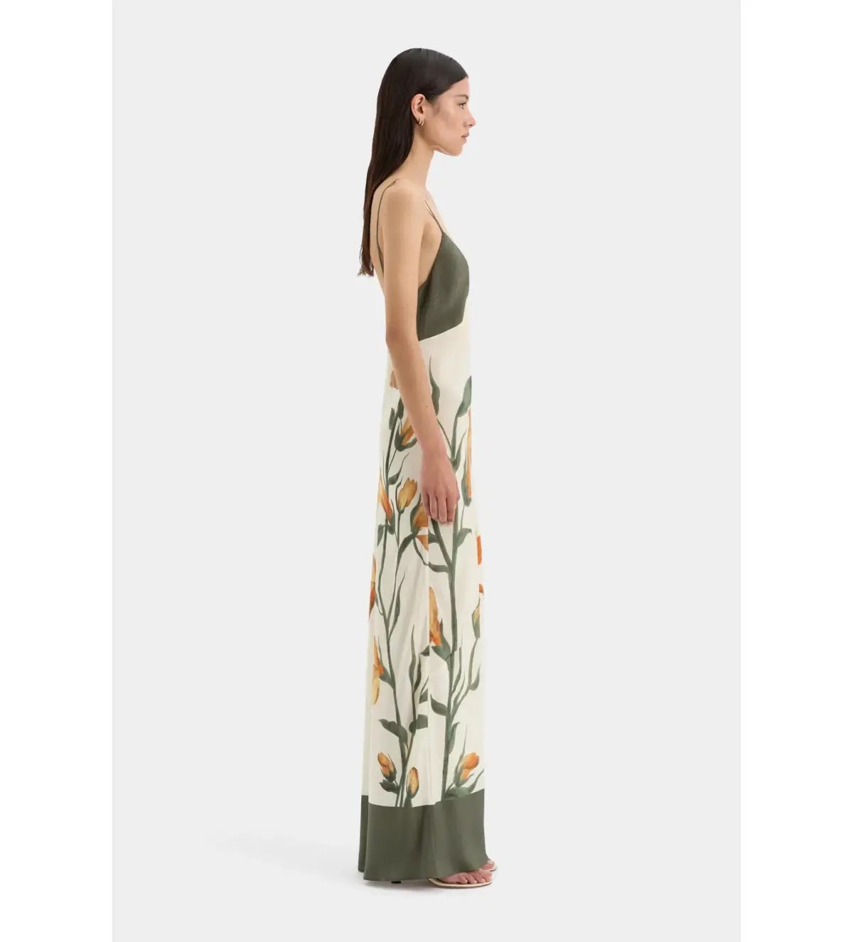 Sir The Label Constance V Neck Slip Dress Iris Floral Size 0 / AU 6 photo 2