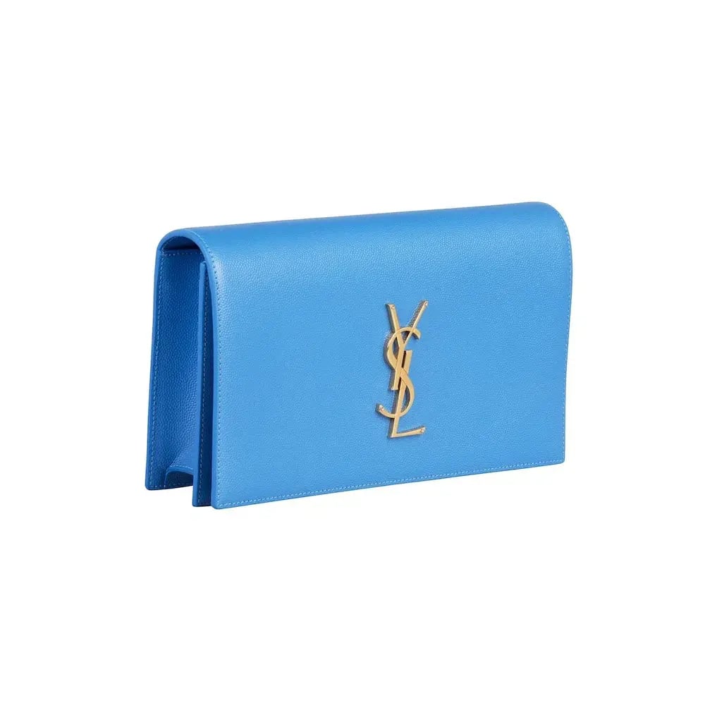 Saint Laurent Classic Kate Monogram Clutch Sky Blue photo 2