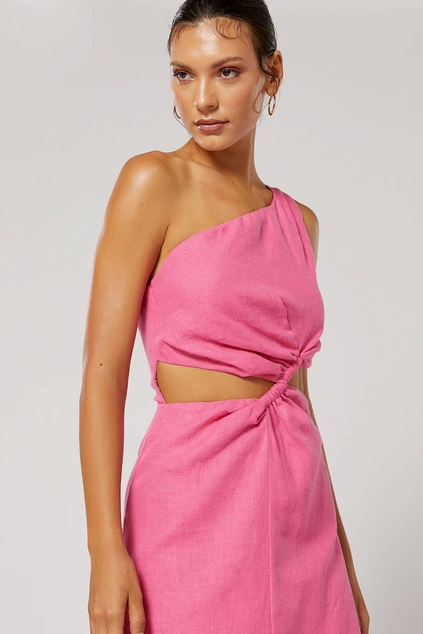 WINONA SIESTA GATHERED DRESS - PINK photo 4
