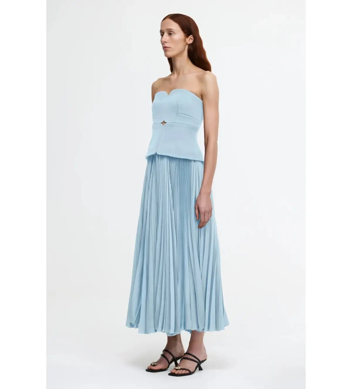 Acler Avonlea Midi Dress Celeste Blue Size AU 8 photo 2