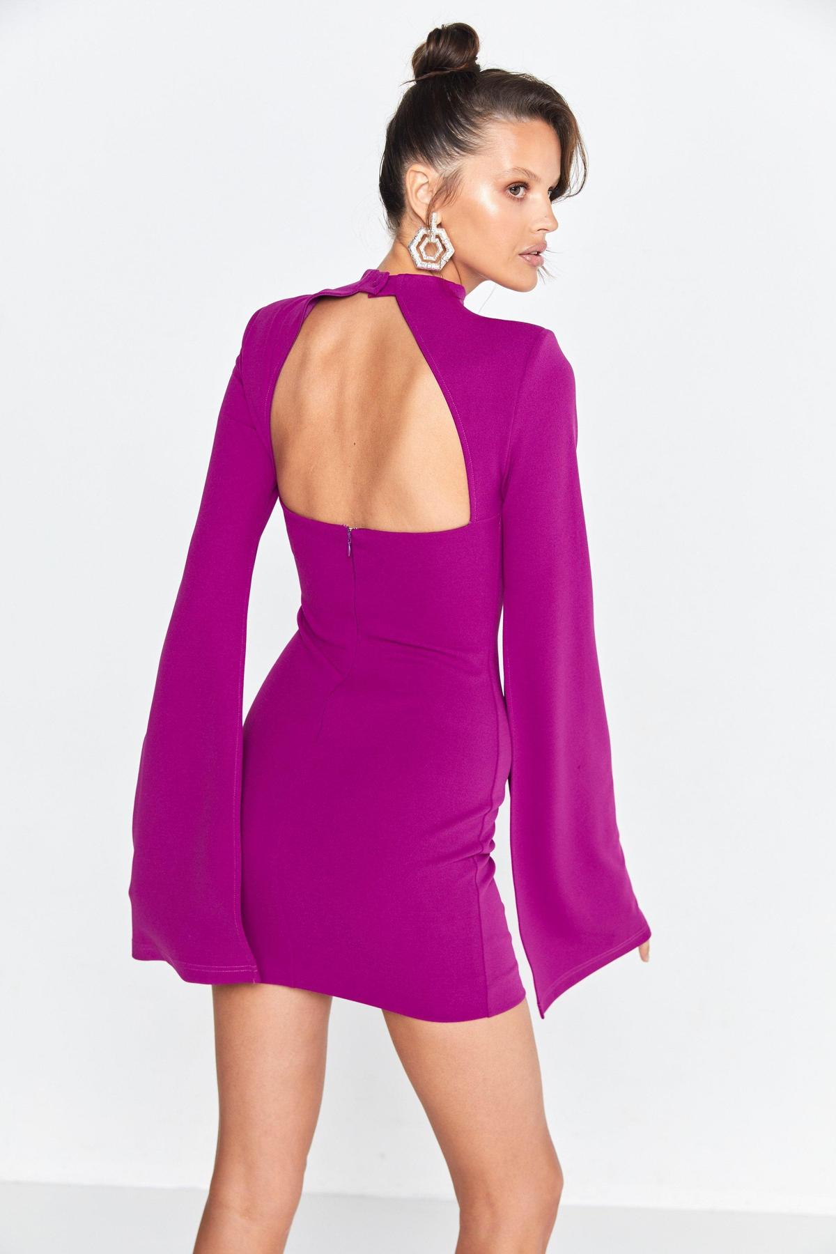 Mossman The Sense Of Mystery Dress Magenta Size 12 photo 4