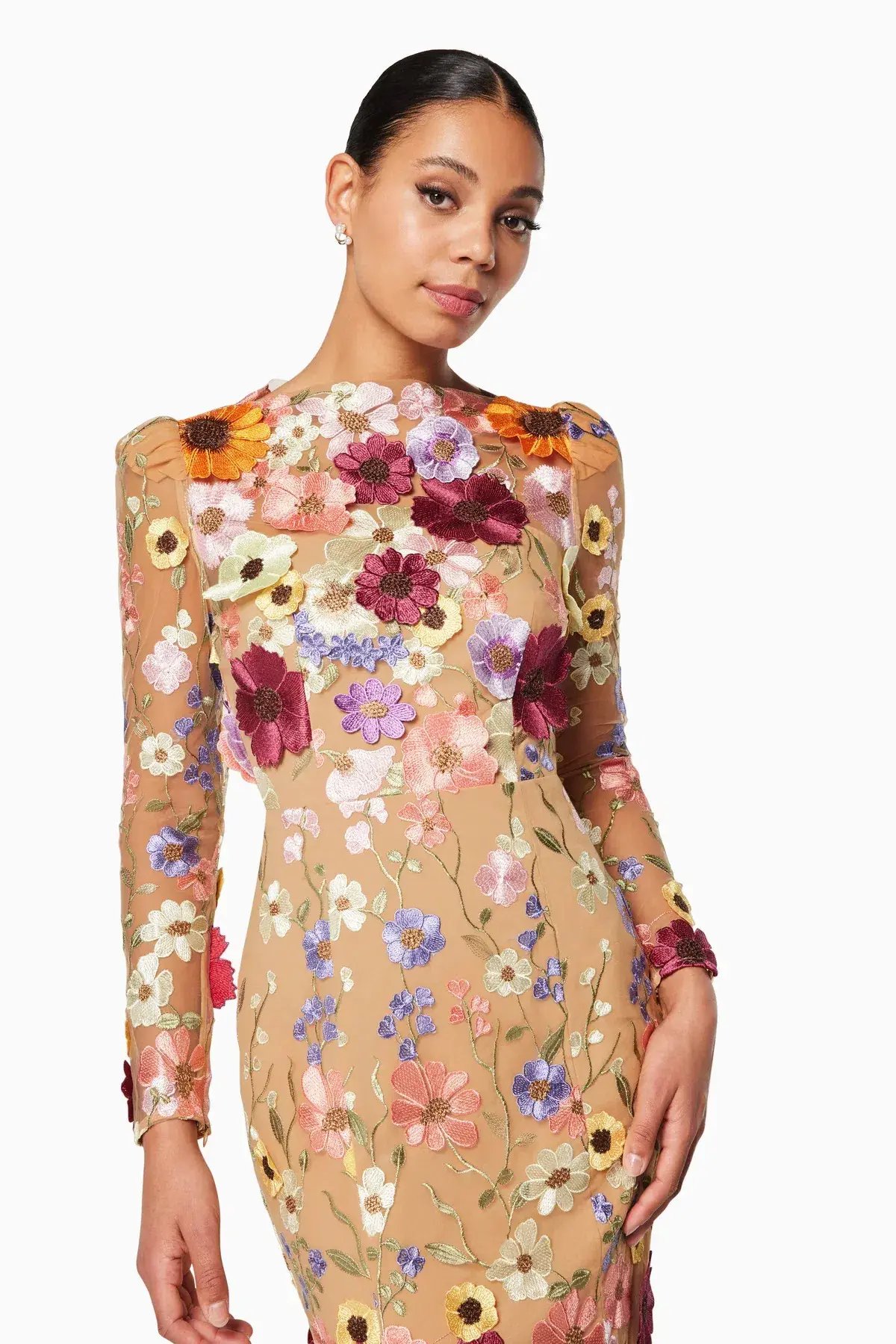 Elliatt Floral Embellished Lace Shannon Dress Floral Size AU 6 photo 3