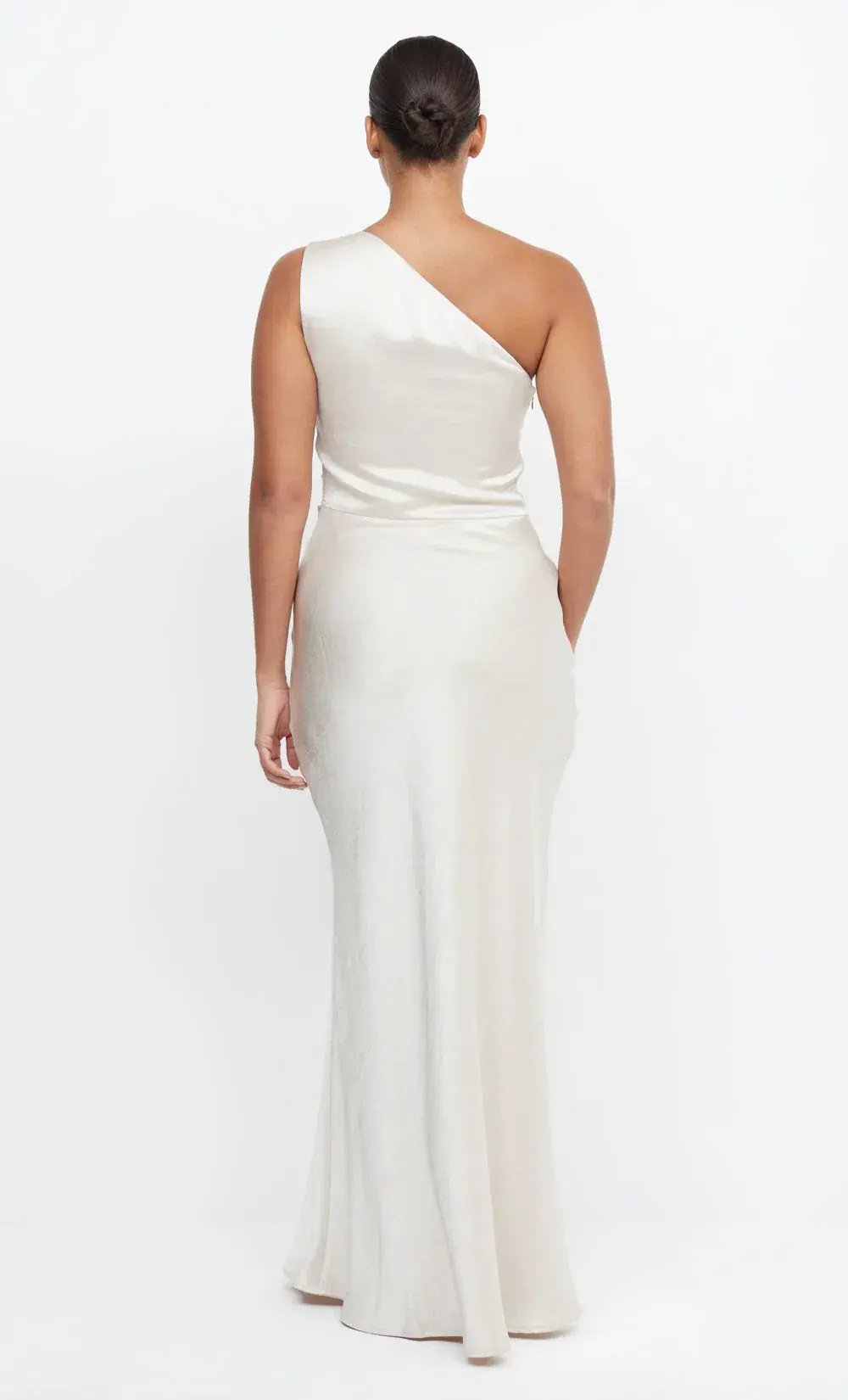Bec + Bridge The Dreamer Asymmetrical Maxi Dress Beige Size 10 photo 3