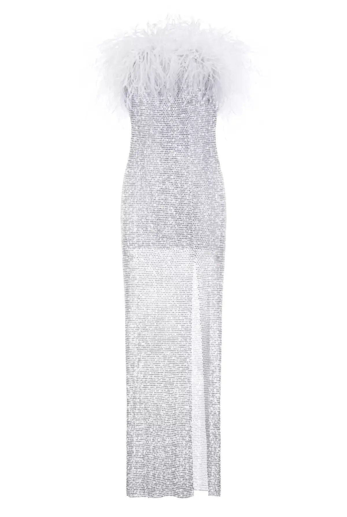 Santa Brands Diamanté Feather Dress White XS/S / AU 6 photo 5
