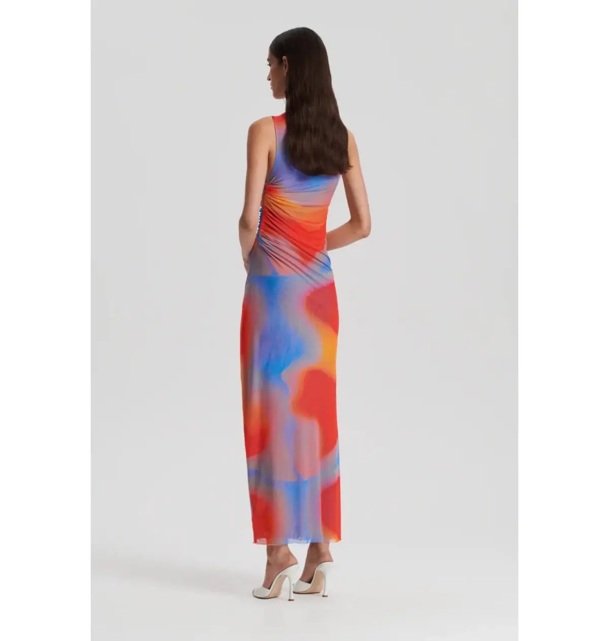Scanlan Theodore Watercolour Dress Blue/Red Size AU 10 photo 3