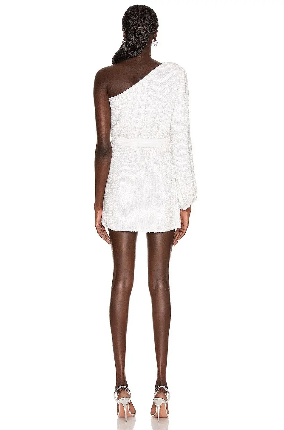 Retrofete Bridget One Shoulder Dress White Size 10 photo 3