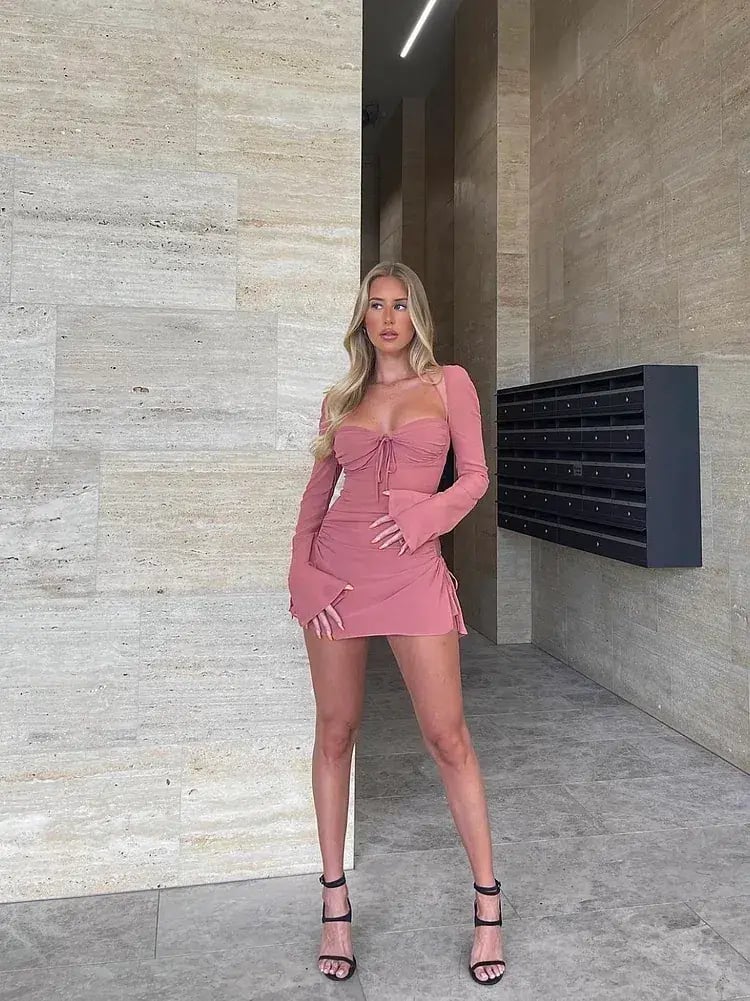 House of CB Baby Mini Dress Pink Size M / Au 10 photo 6