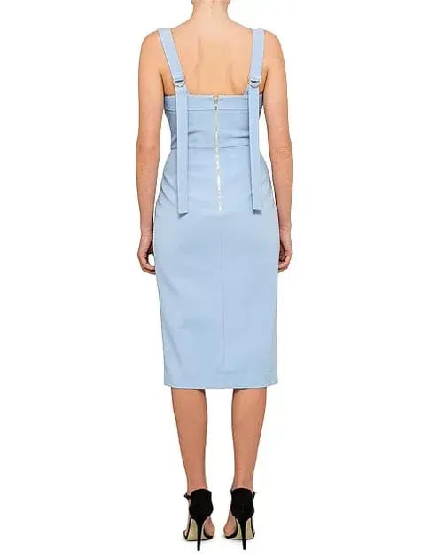 Rebecca Vallance Celestina Midi Dress Light Blue Size 8 photo 2