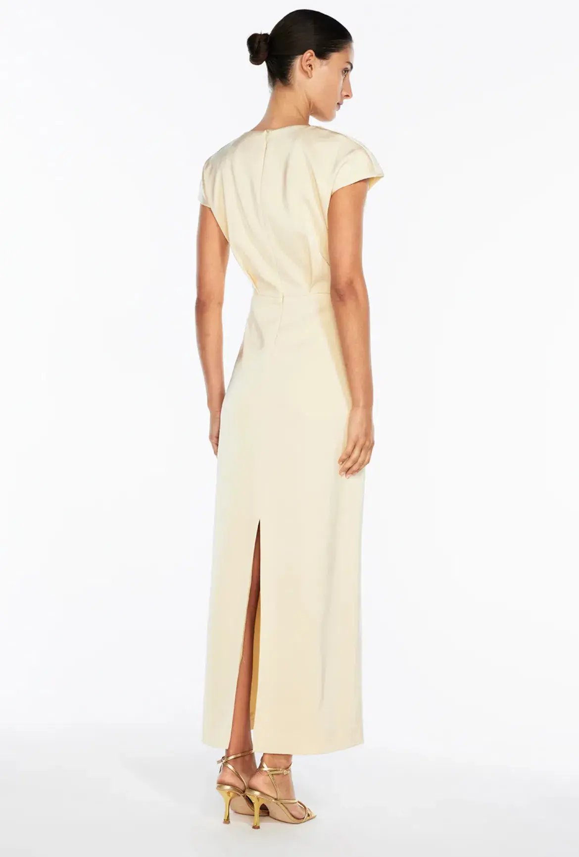 Manning Cartell Grand Illusion Maxi Gown Butter Size 10 photo 3