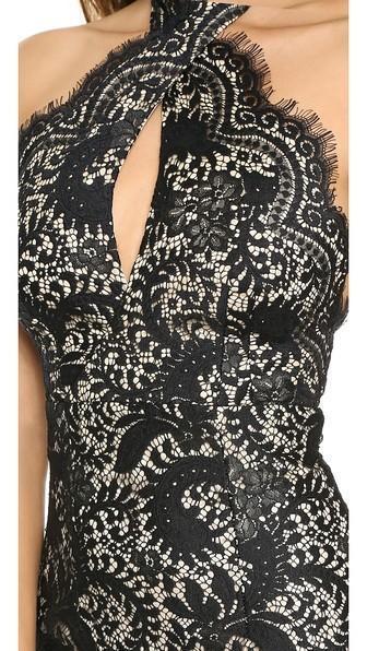 Lover Mia Twist Black Lace Dress Size 6 photo 2
