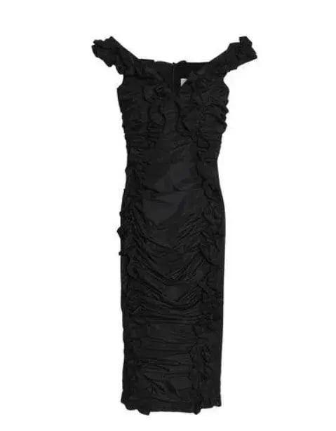 Alice McCall Woman Move With Me Ruffle Dress Black Size 6 photo 2