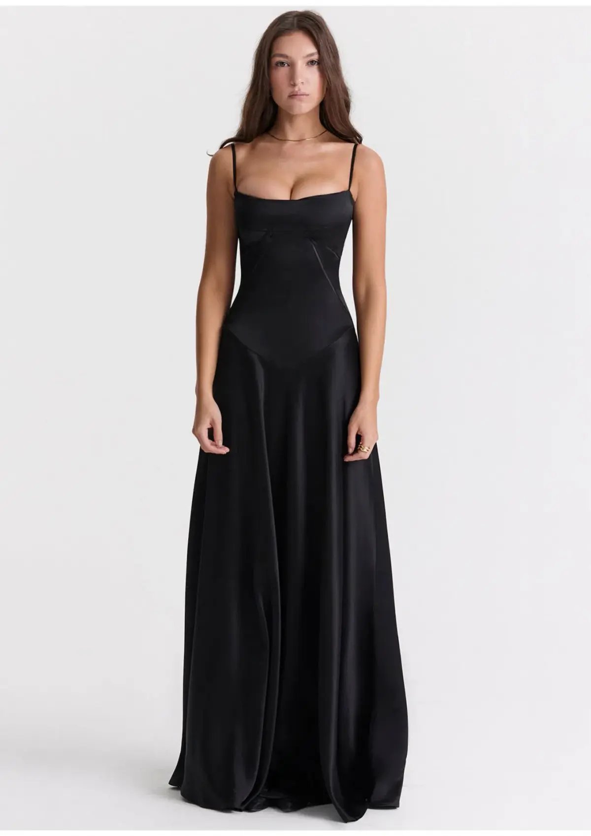 House of CB Anabella Lace Up Maxi Dress in Black Size S / AU 8 photo 2