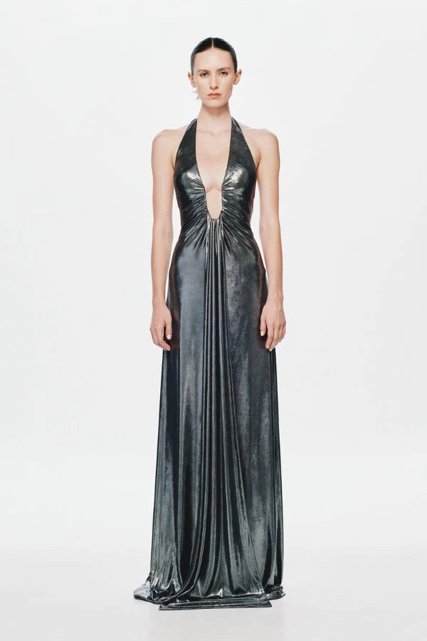 Misha Collection Jennifer Foil Dress - Black photo 2
