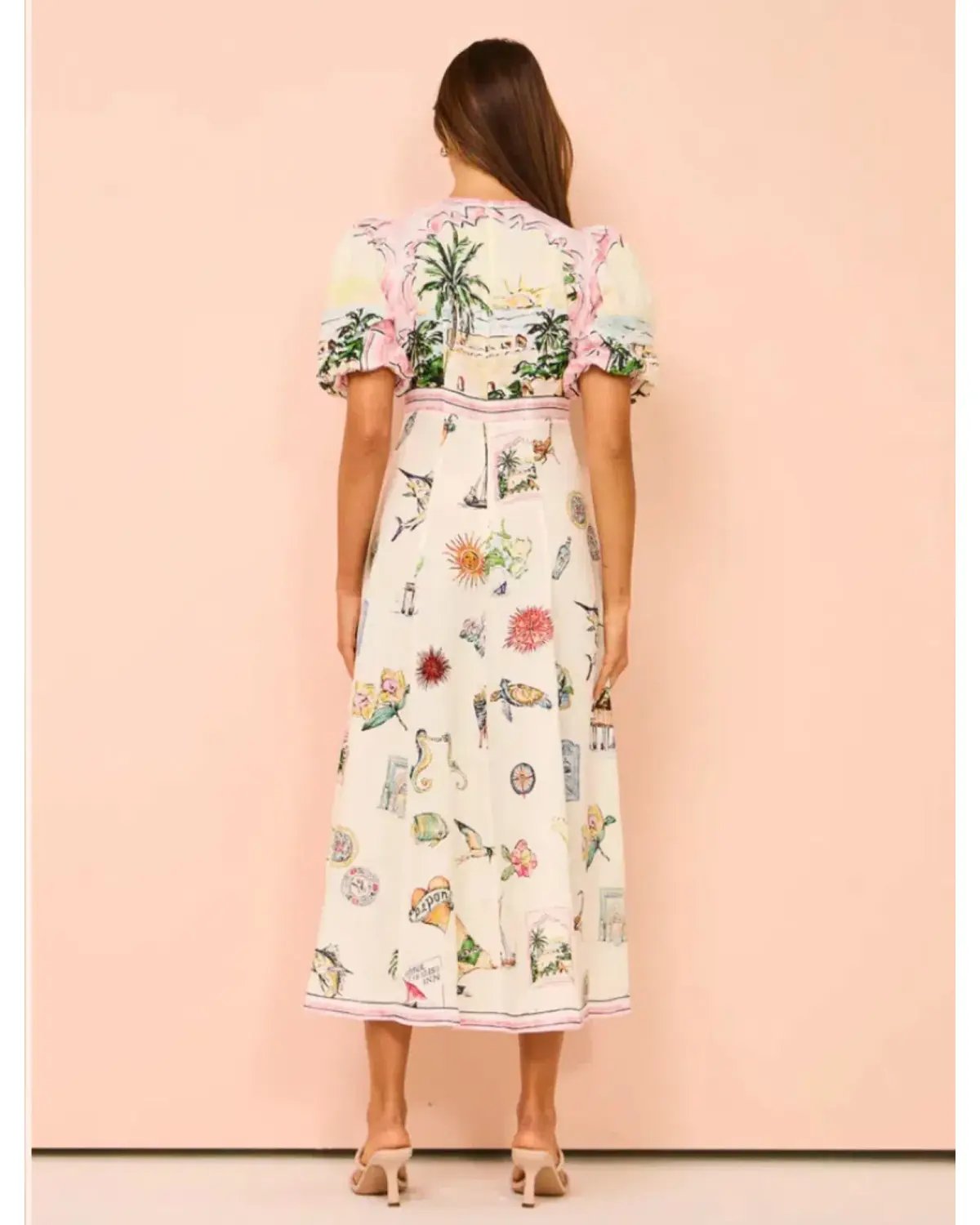 Alemais Sunset Midi Dress Multi Size AU 14 photo 4