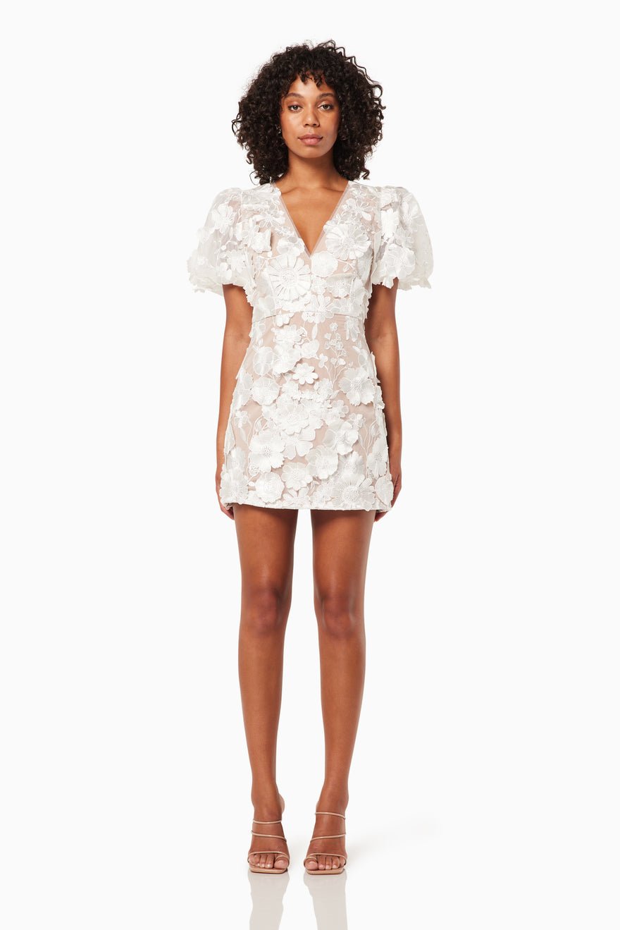 Elliatt Zayla Dress - Ivory/Nude photo 4