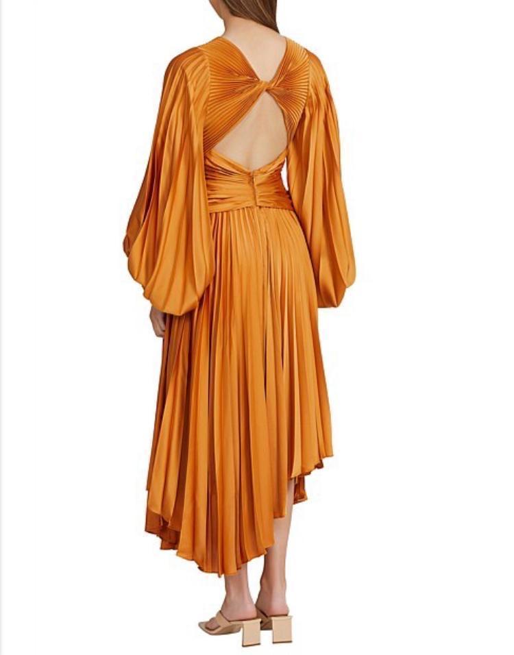 Acler Palms Dress - Tumeric sz 10 photo 3