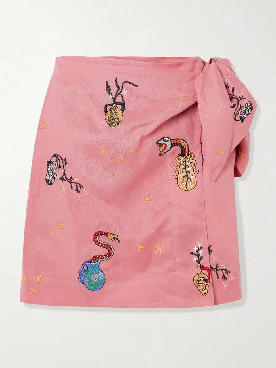 ALEMAIS Timmy Embroidered Shirt & Sarong Skirt Pink Size 10 AU photo 21