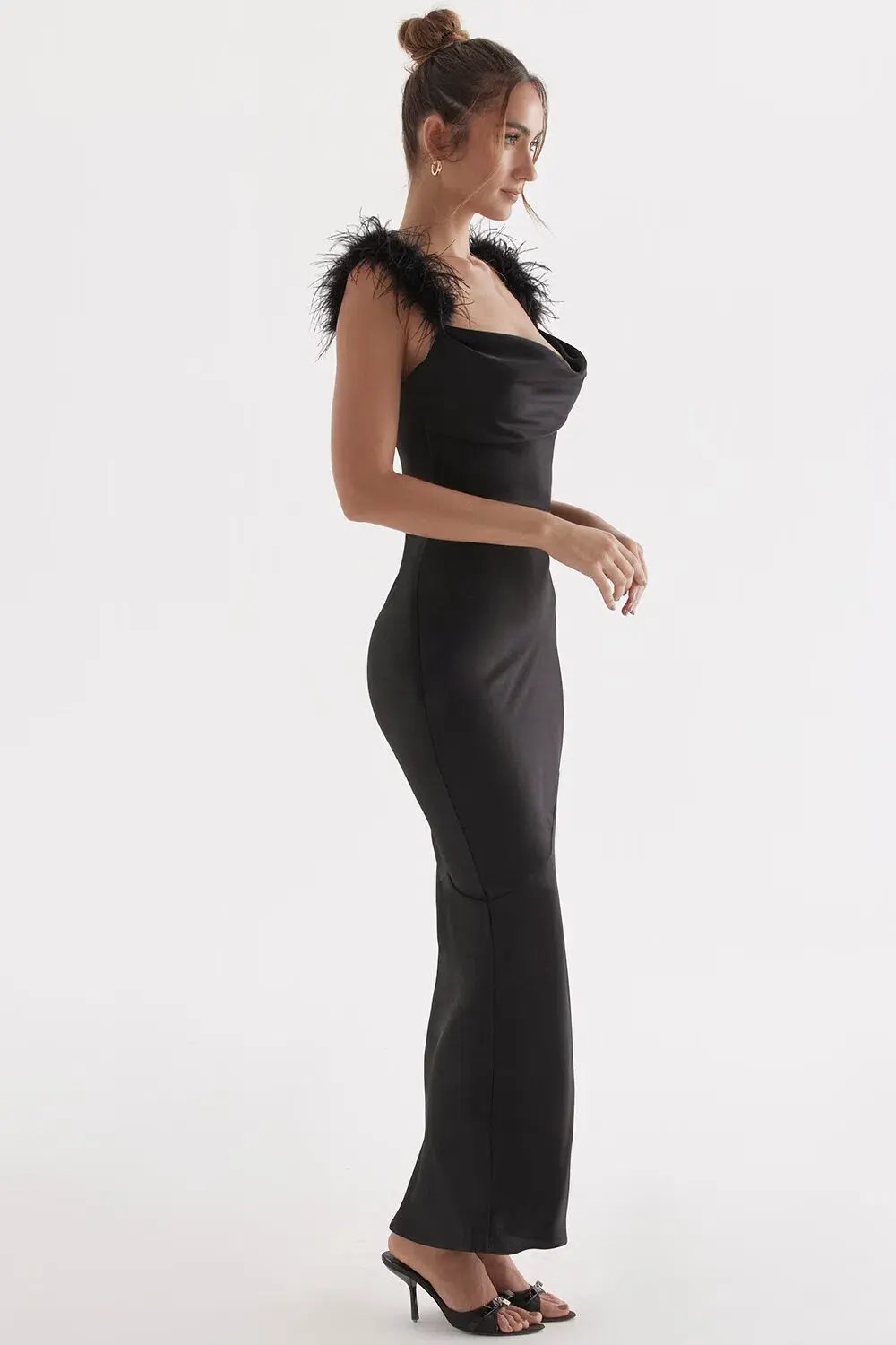House of CB Tabitha Maxi Dress Black Size AU 6 photo 2