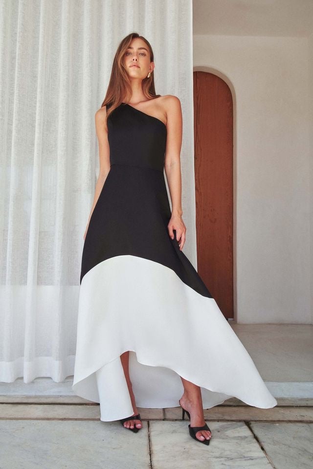 Elliatt Sorrel Gown - Black White photo 3