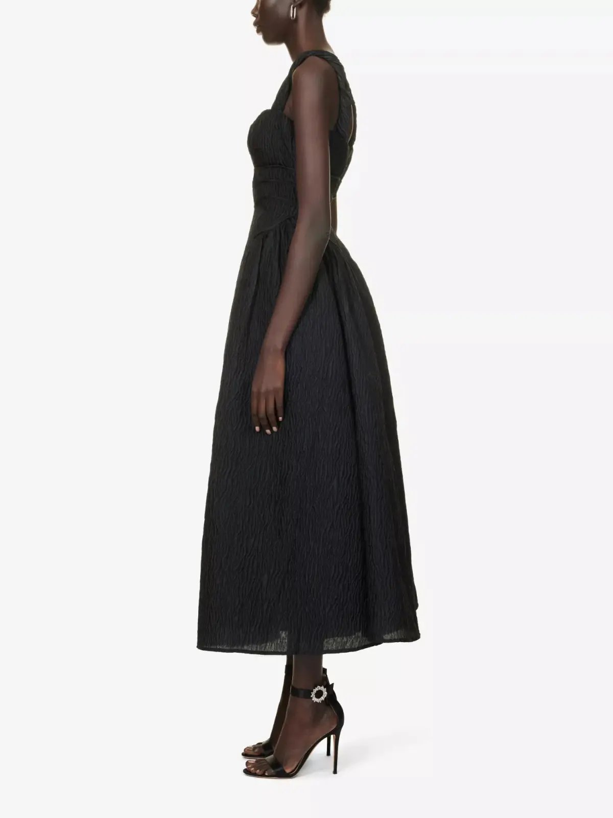 Rachel Gilbert Sophy Strap Midi Dress Black Size 1 / AU 8 photo 2