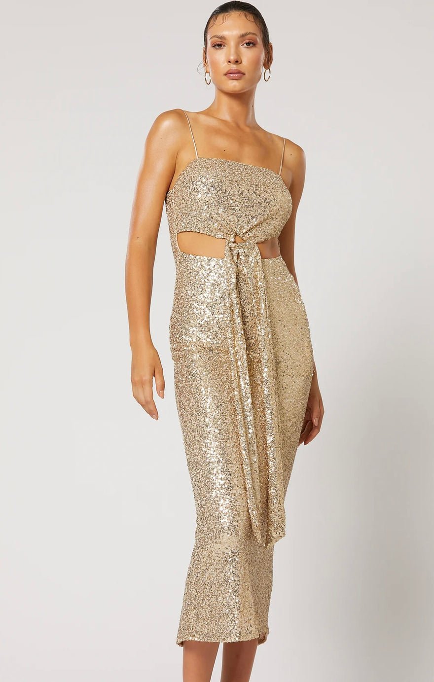 Winona Winona Valle Midi Dress - Gold photo 4