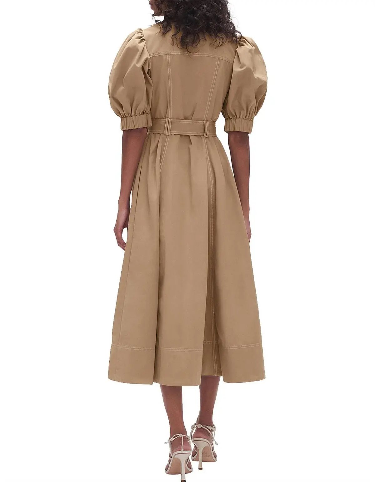 Aje Woodland Utility Midi Dress Beige Size AU 12 photo 2