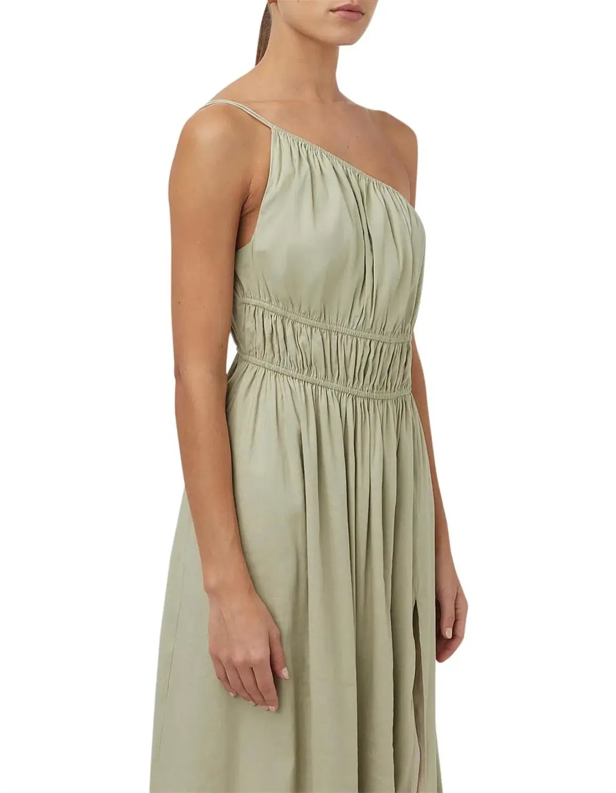 Camilla and Marc Sevilla Asymmetric Dress Oregano Green Size 14 photo 4