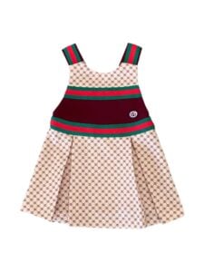 Gucci Iconic Logo Stripes Sleeveless GG Dress photo 3