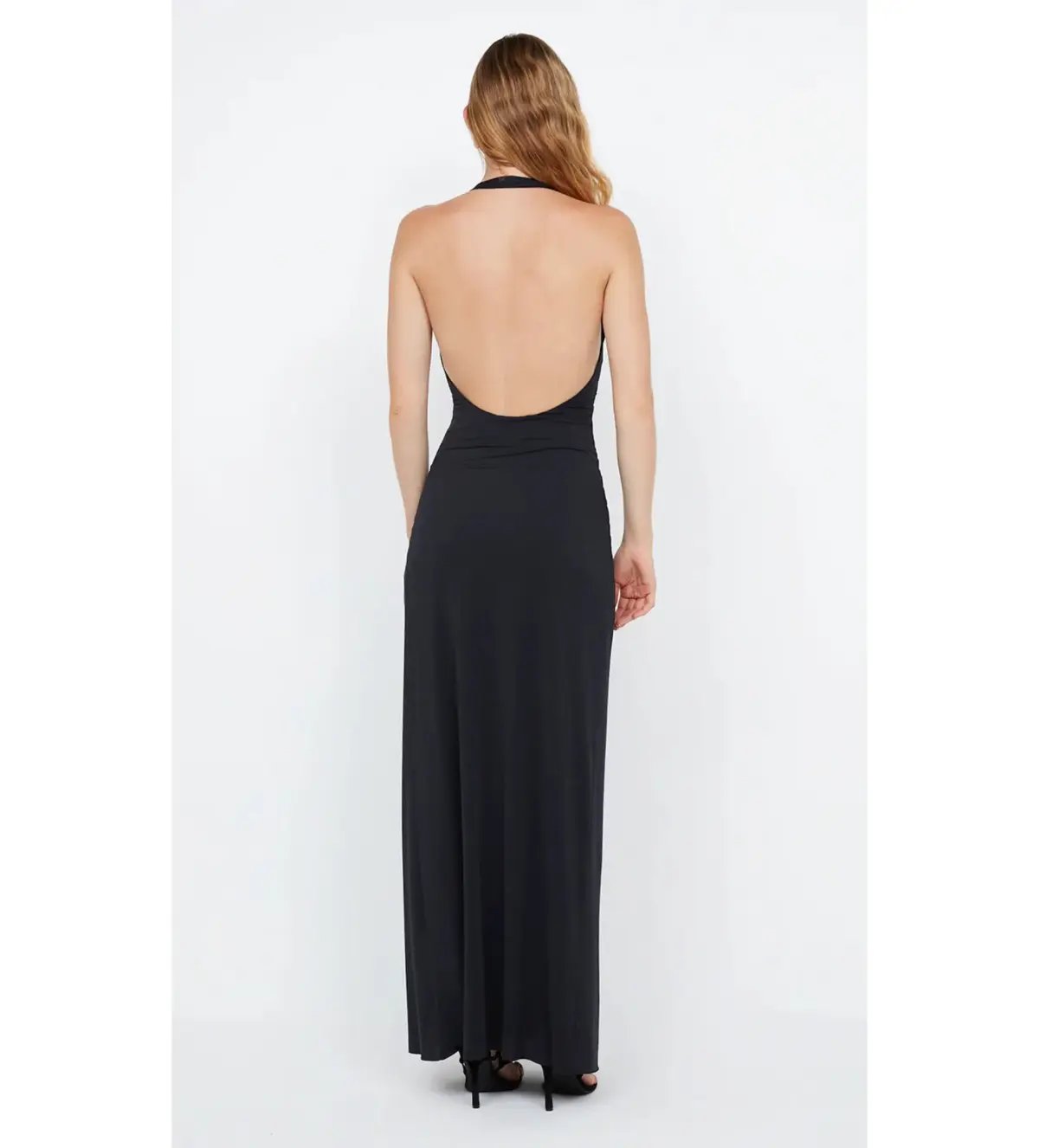Bec & Bridge Tillie Drape Maxi Dress Black Size AU 6 photo 3