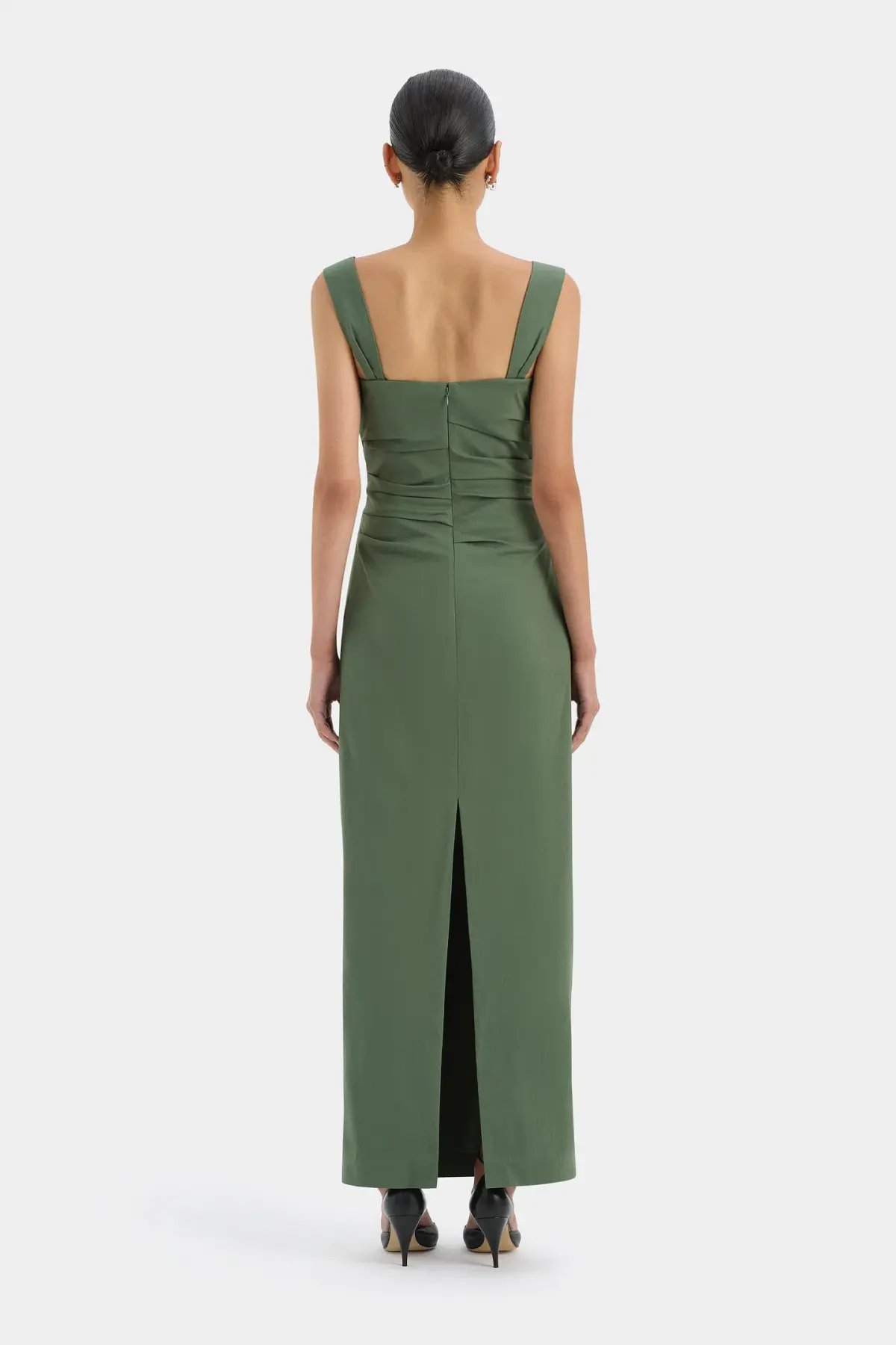 Sir the Label Florent Balconette Gown in Forest Green 2/Au 10 photo 3