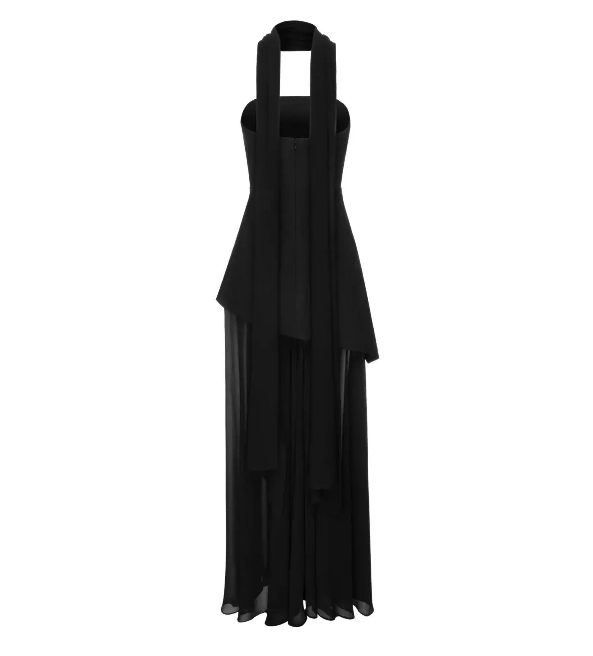 Matterstore Monaco Black Dress with Scarf Black Size 10 photo 5