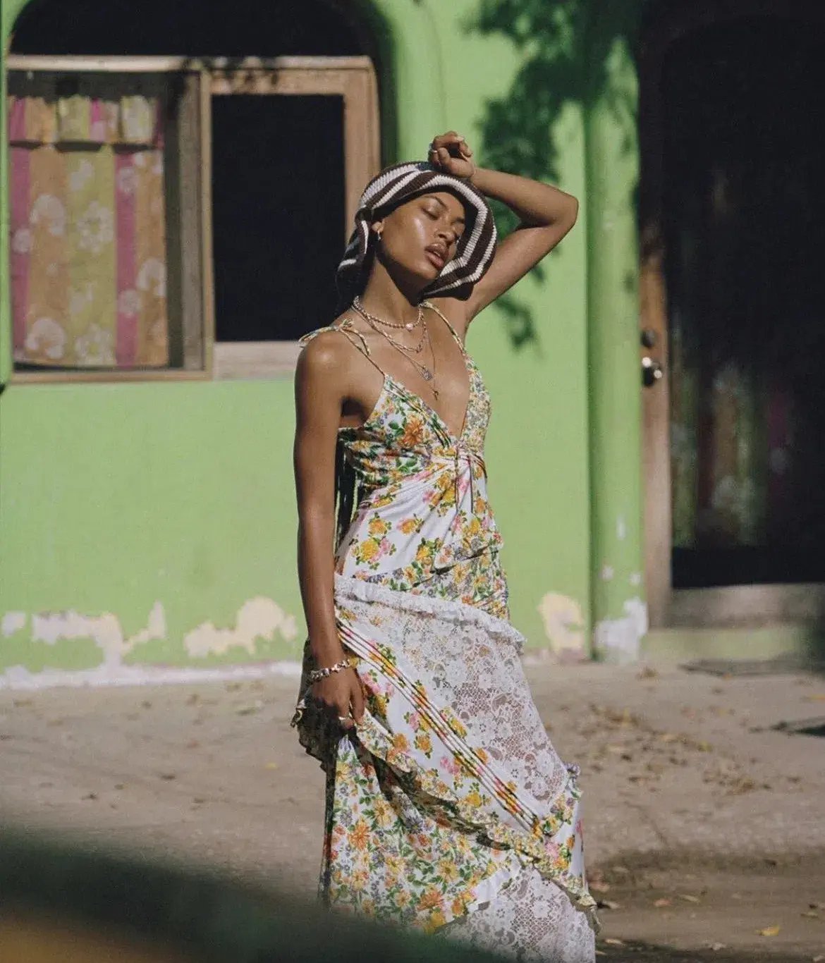 For Love and Lemons Rosalyn Maxi Dress Floral Size M / Au 10 photo 2