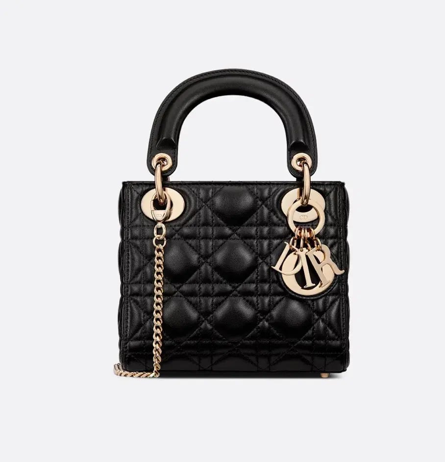 Mini Lady Dior Bag Black Cannage Lambskin photo 2
