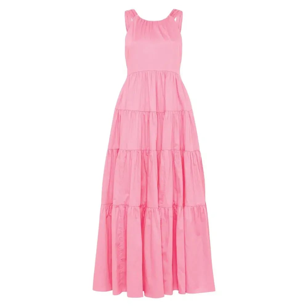 Aje Marguerite Tie Back Maxi Dress Pink Size 16 / XL photo 4