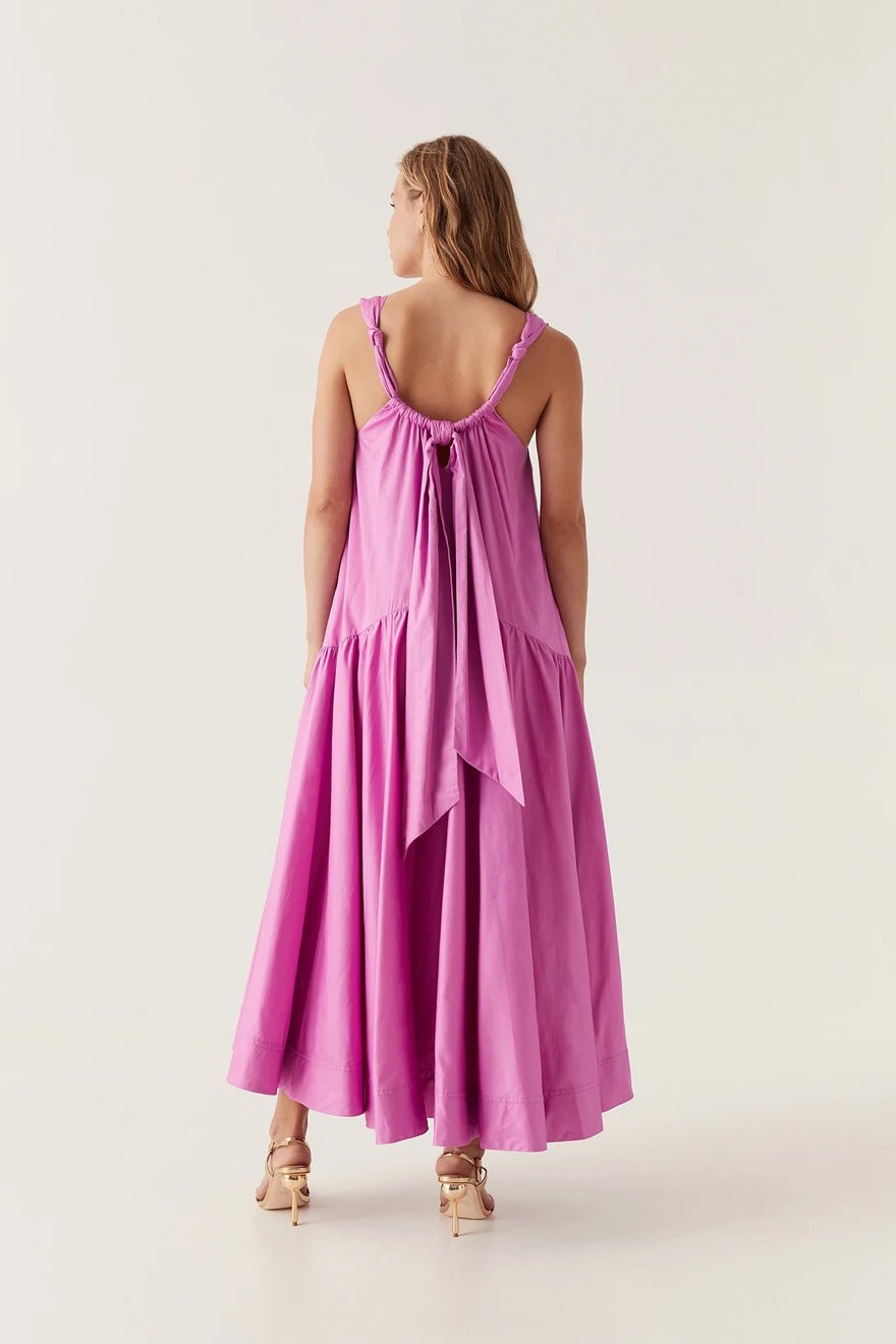 Aje Flora Midi Dress - Muted Fuschia photo 3