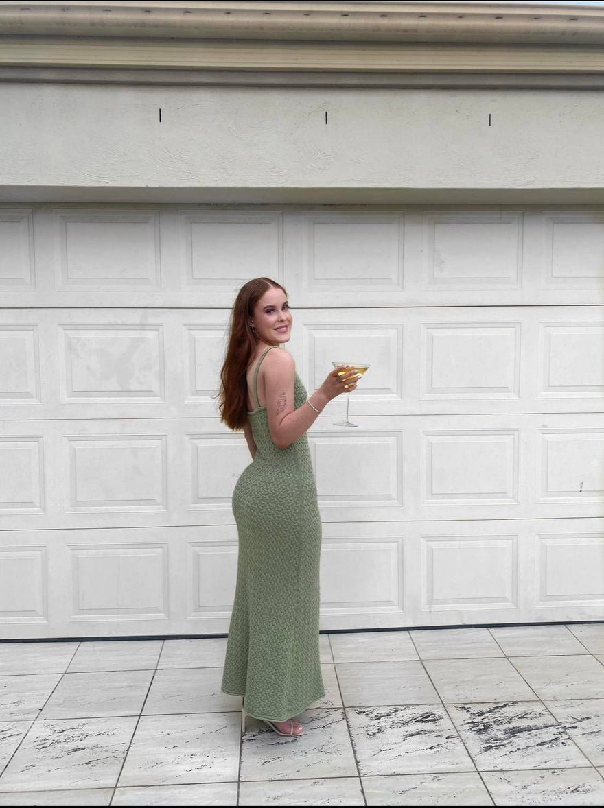 Bec & Bridge Effie Knit Key Maxi Dress in Sage photo 4