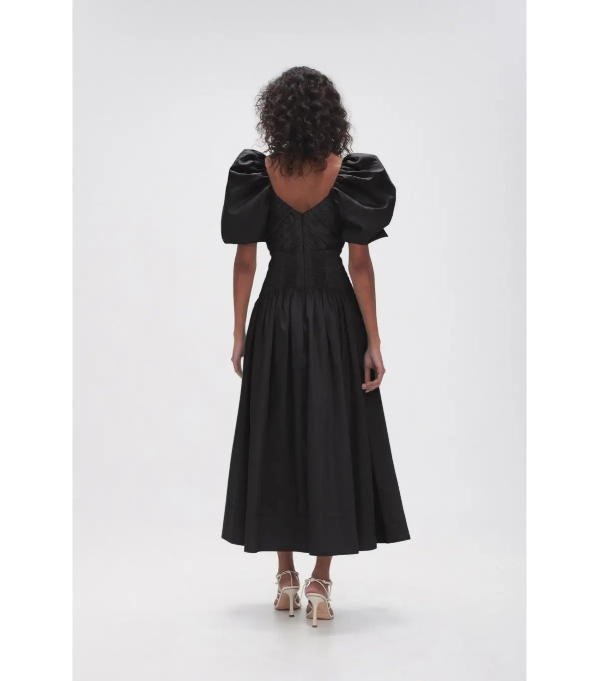 Aje Gabrielle Plunge Midi Dress Black Size AU 16 photo 2