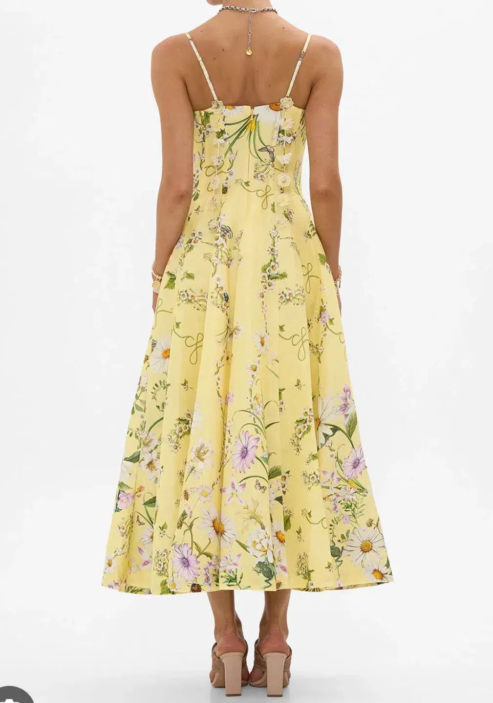 Camilla Corset Dress With Long Flared Skirt Daisy Chains Size L / AU 14 photo 2
