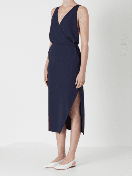 Viktoria & Woods Providence Cross Back Dress navy size 6 photo 4