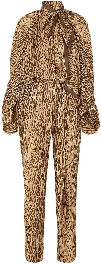 Zimmermann Espionage Tie Neck Leopard Jumpsuit Animal Print Size 0 / AU 8 photo 4