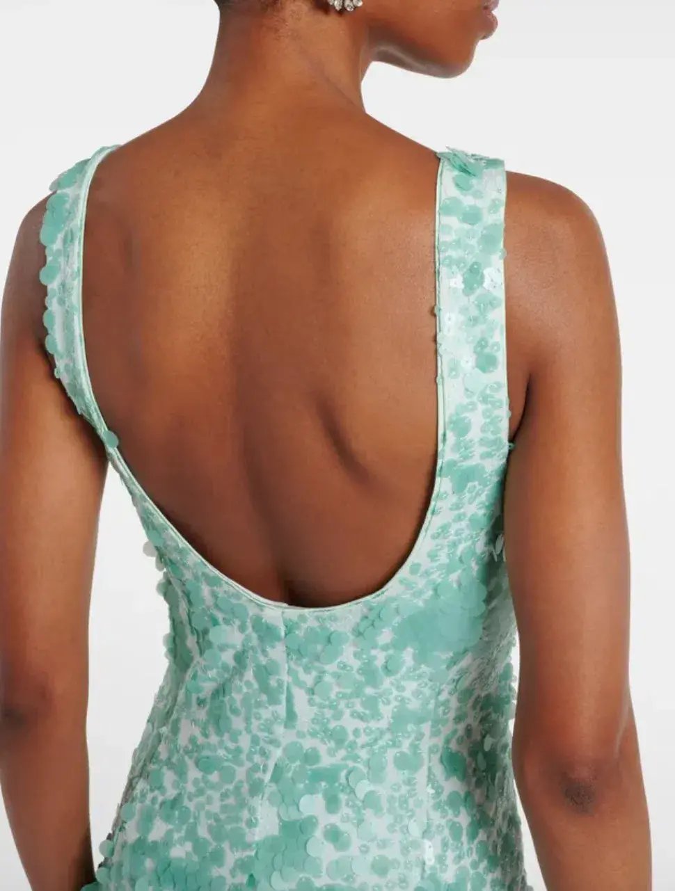 Simkhai Bex Sequined Maxi Dress in Green Size US 4 /AU 8 photo 5