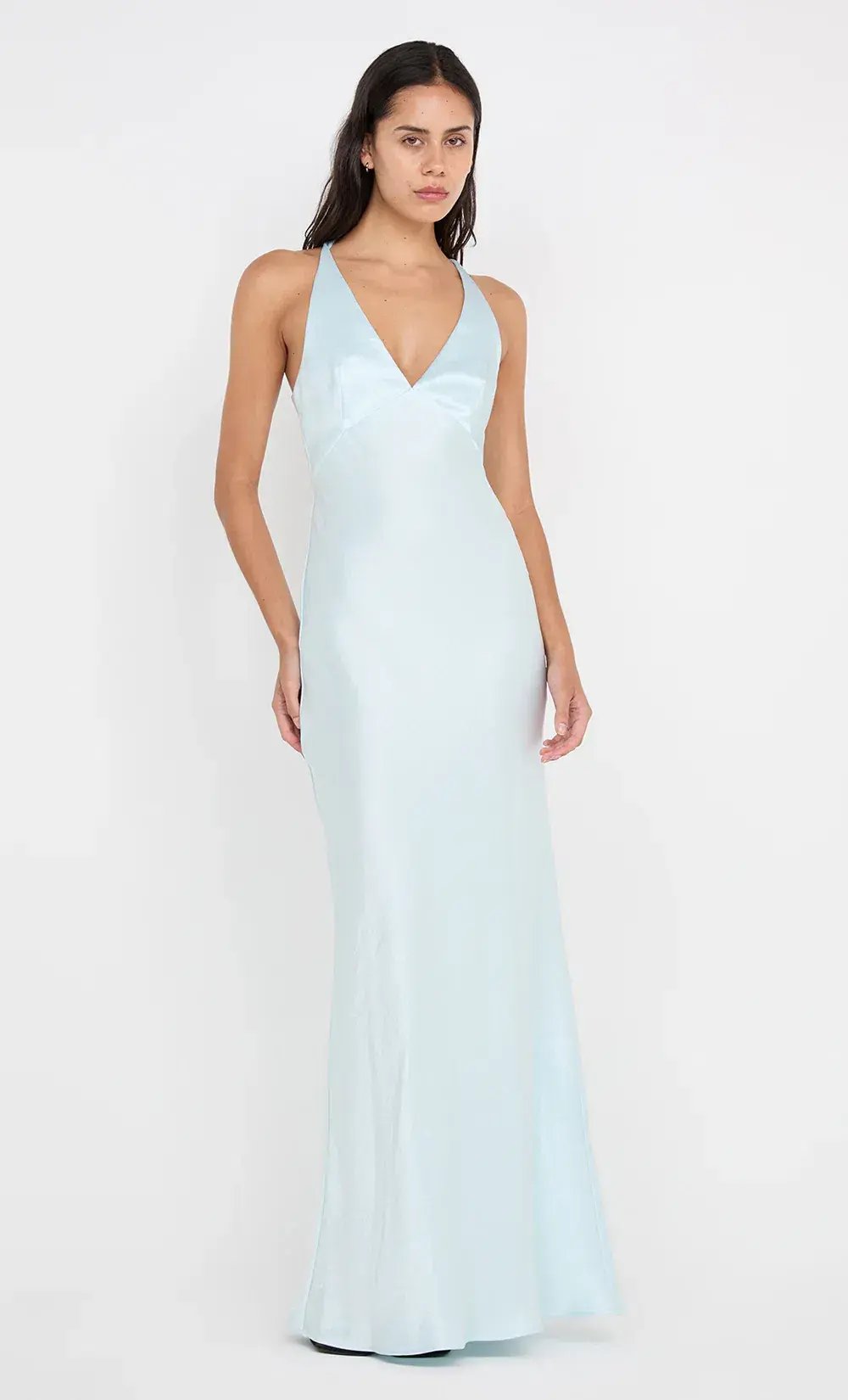 Bec & Bridge The Dreamer V Neck Dress Arctic Blue Size 6 photo 3