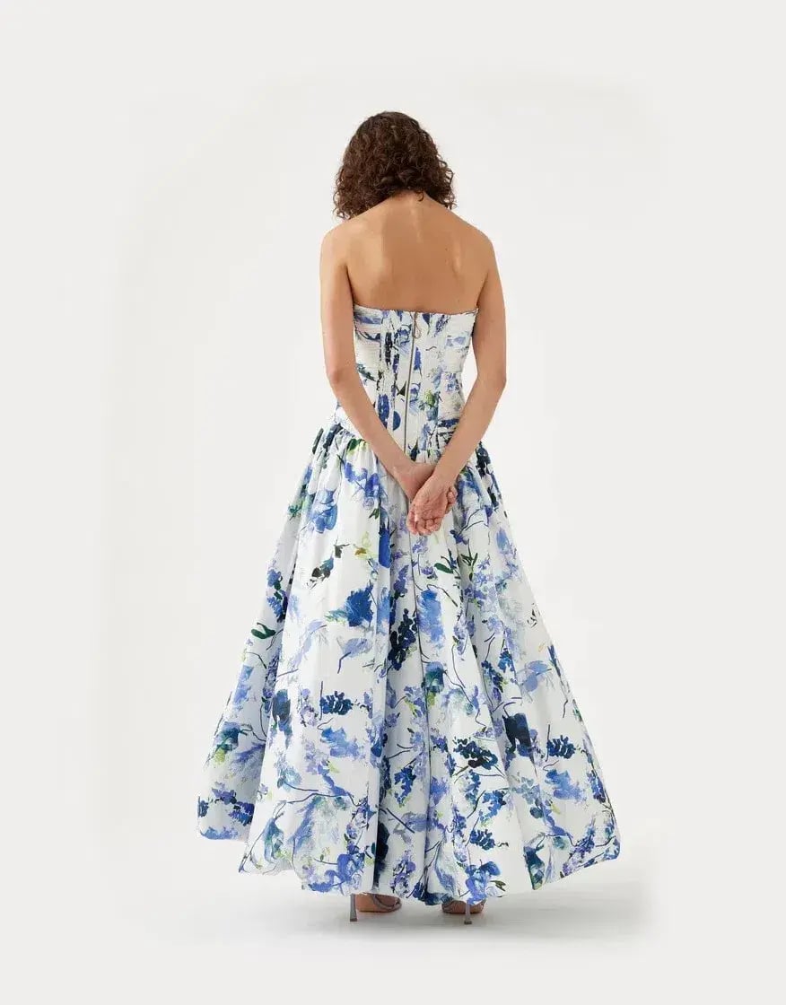 Aje Violette Bubble Hem Maxi Dress Floral 8 photo 4
