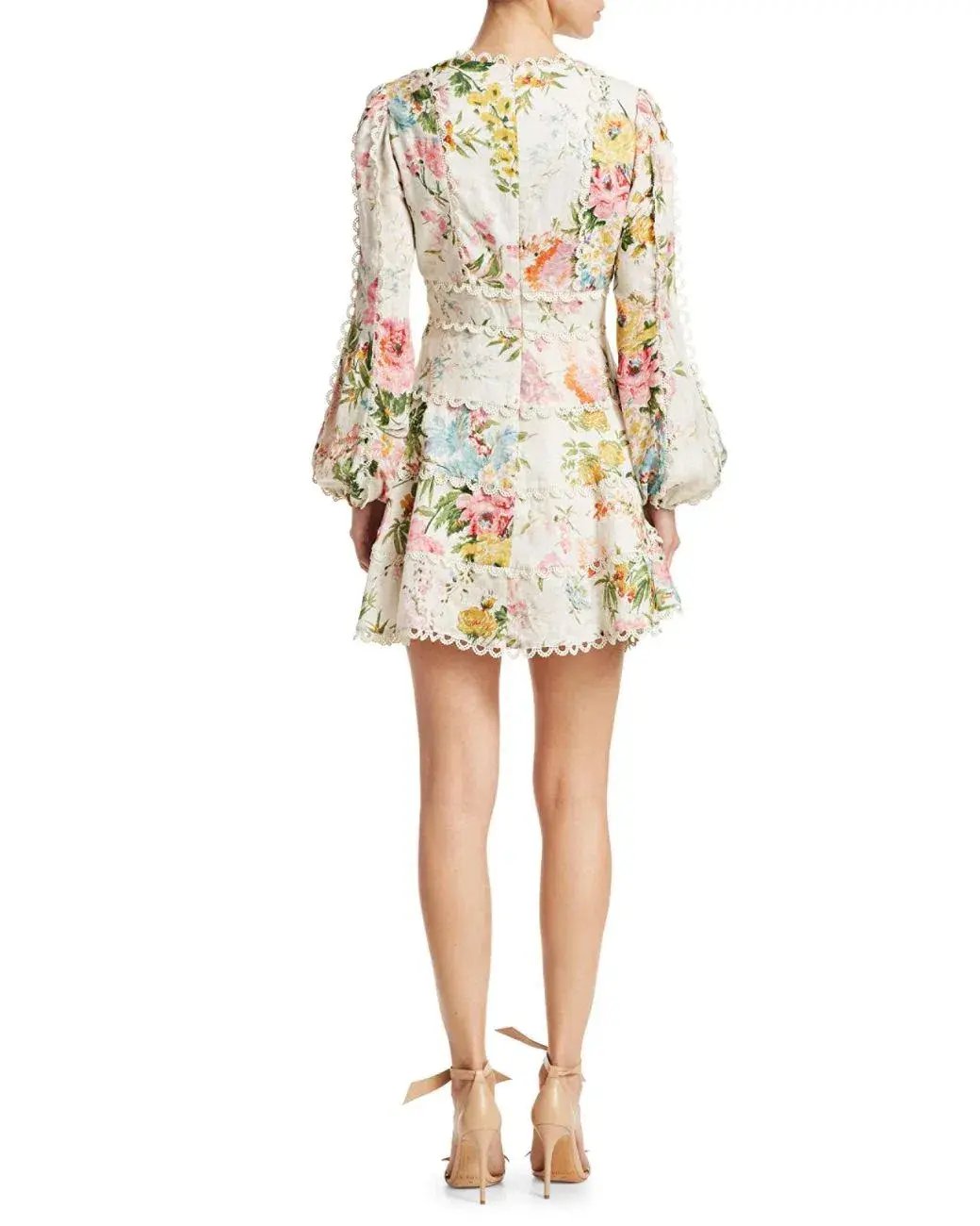 Zimmermann Heathers Flounce Mini Dress in Floral Size 1 / AU 10 photo 2