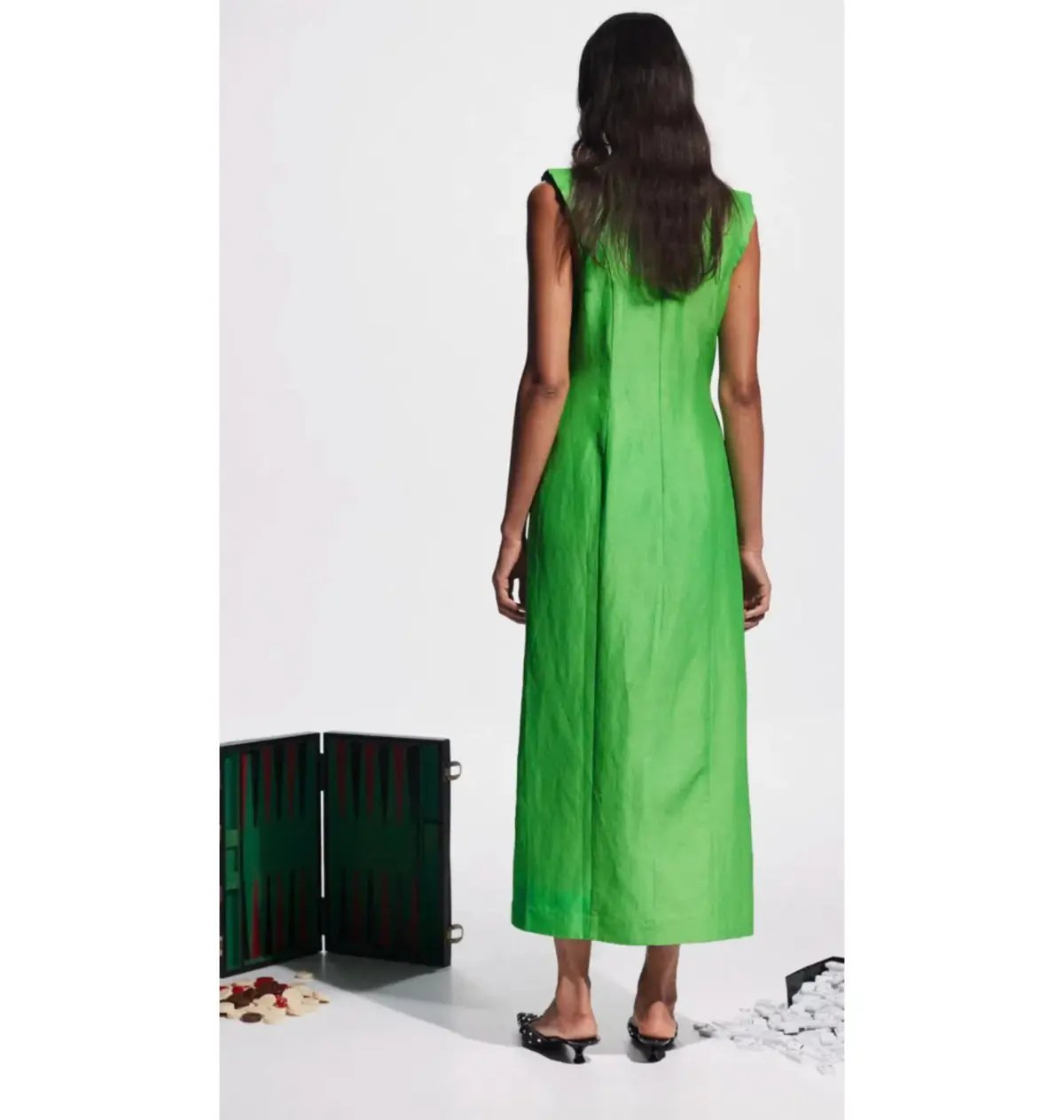 Alemais Dazzle Midi Dress Green Size AU 8 photo 3